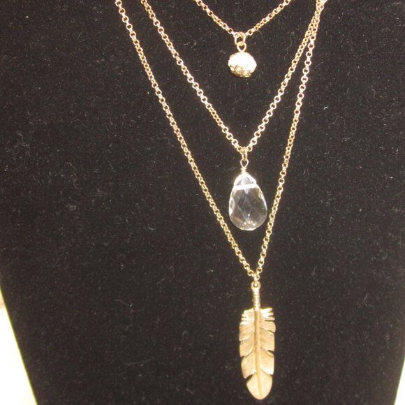 Three Strand Boho Necklace - Picture 2 of 3